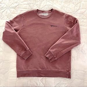 PacSun Men's Distressed Pink "Dreamer" Crewneck 
Size small